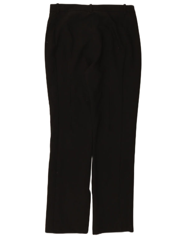 Zara Mujer Pantalones Casuales Rectos Grande W30 L32 Negro