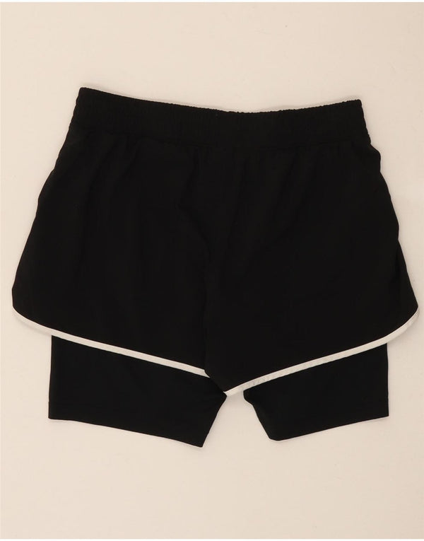 New Balance Pantalones cortos deportivos para mujer UK 8 Small Poliéster negro
