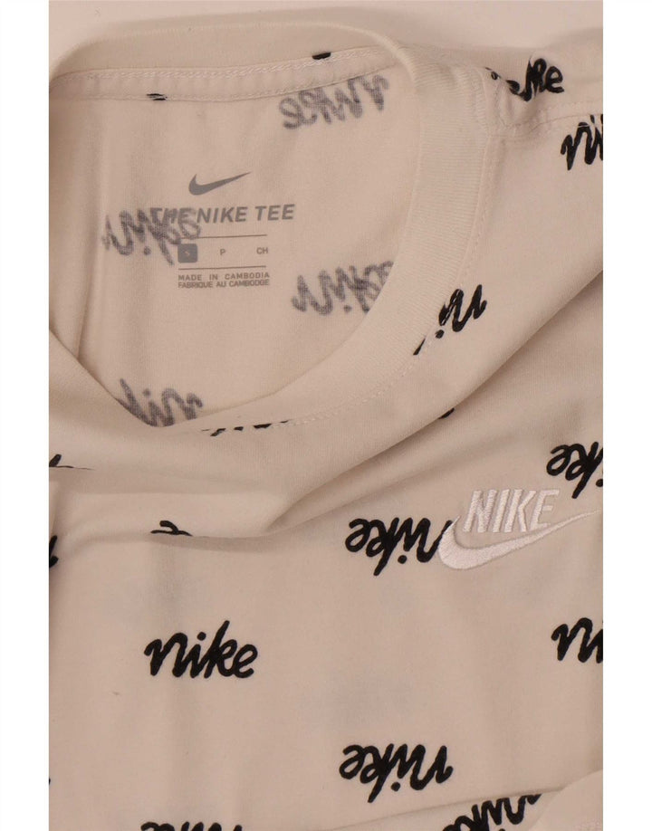 Nike - Camiseta gráfica para hombre, talla pequeña, color blanco