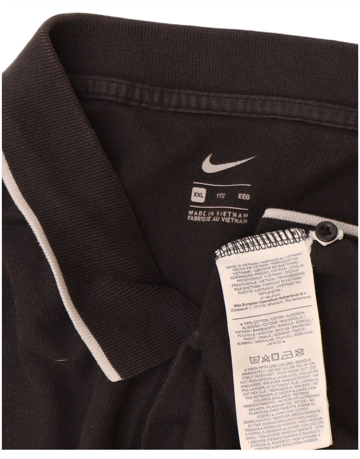 Polo NIKE para hombre 2XL Algodón negro