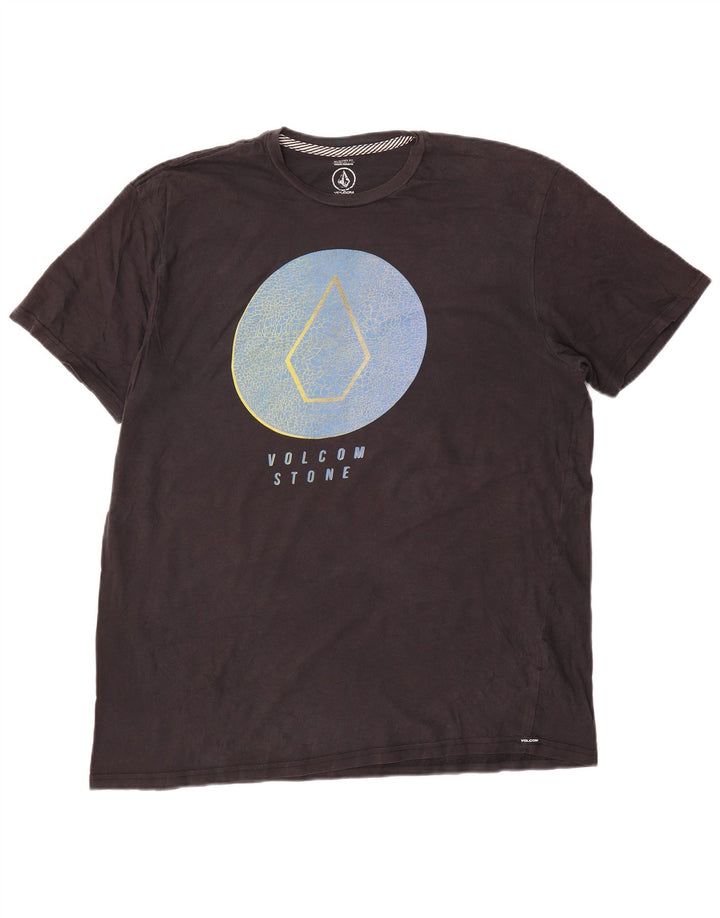 Volcom Camiseta con gráfico de ajuste moderno para hombre XL Negro