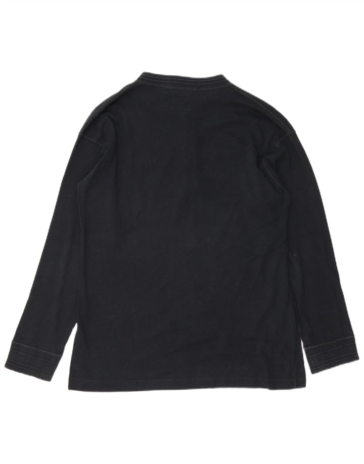 Levi's Top de manga larga para hombre de algodón negro grande