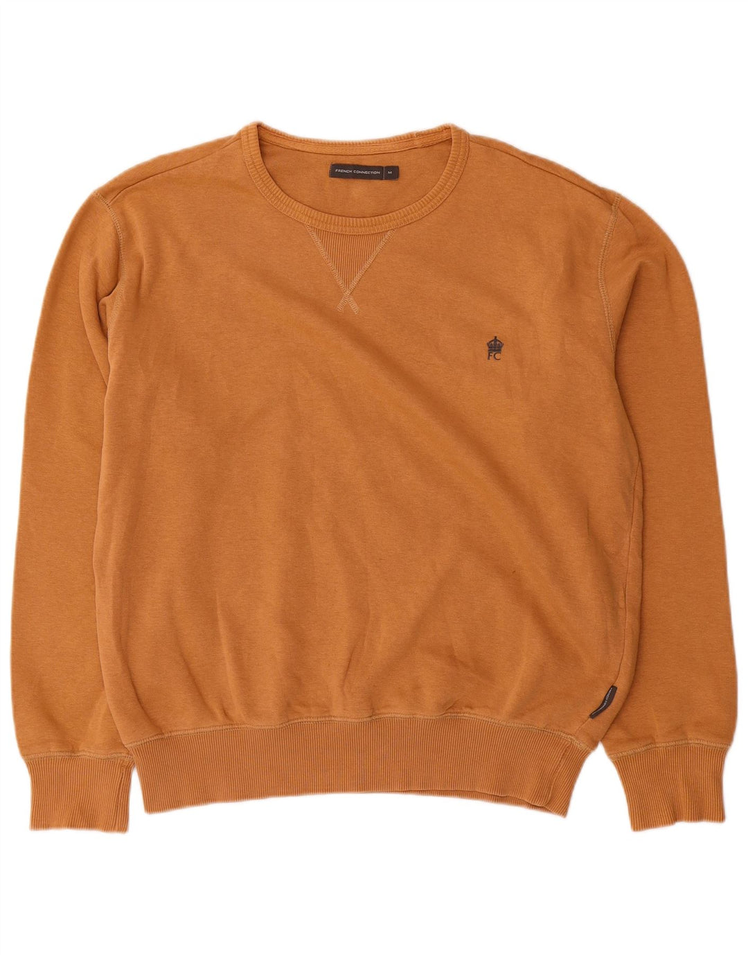 French Connection Sudadera con Capucha para Hombre Jersey De Algodón Marrón Medio