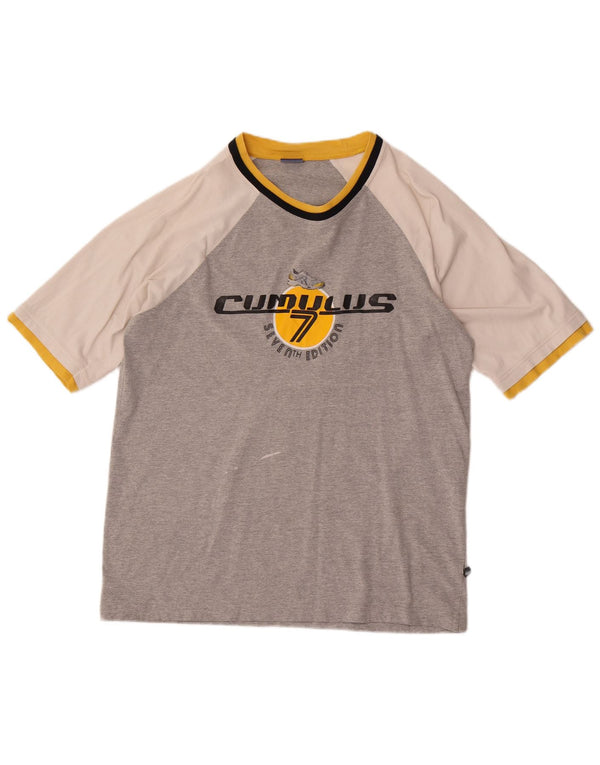 Asics - Camiseta gráfica para hombre, talla grande, color gris
