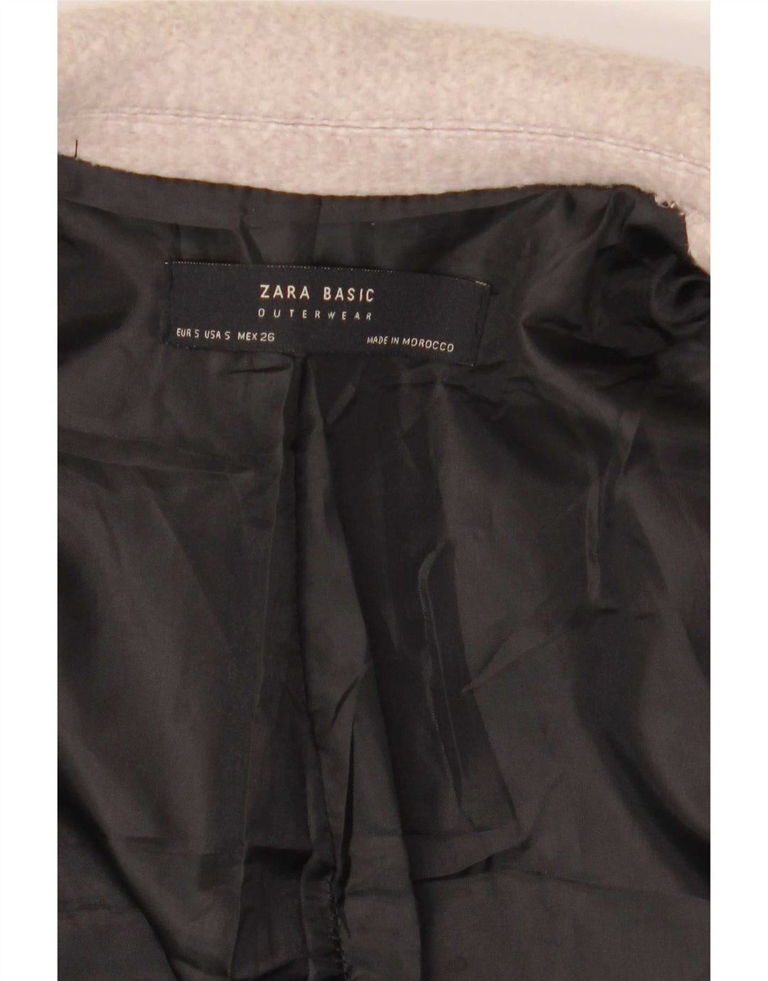 Zara Mujer Abrigo Reino Unido 10 Pequeño Beige