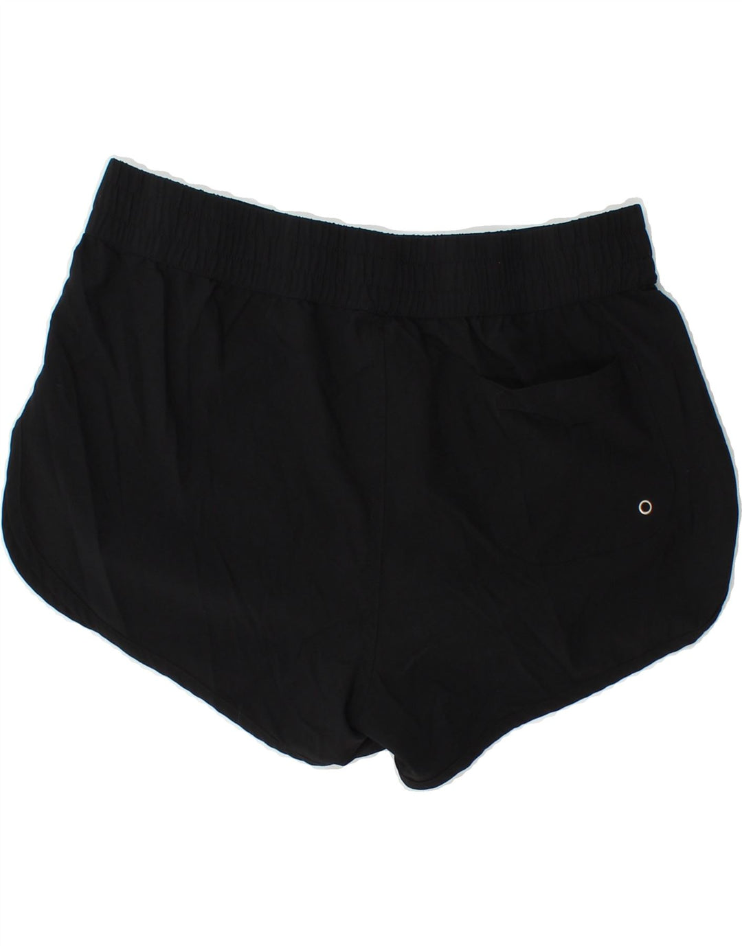 HURLEY Womens Graphic Sport Shorts UK 14 Medium  Black Polyester Vintage Hurley and Second-Hand Hurley from Messina Hembry 