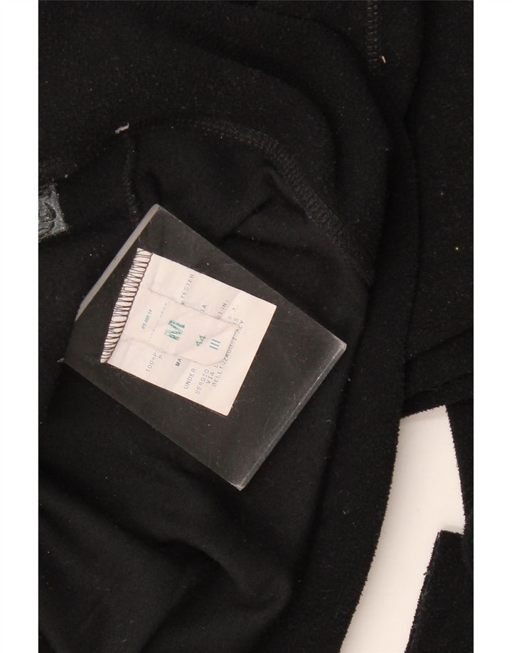 SERGIO TACCHINI Chaqueta polar para mujer UK 12 Mediana Negro Poliéster