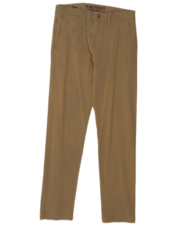 Dockers Pantalones chinos ajustados color caqui para hombre W30 L32 Algodón beige