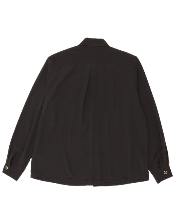 Blusa Camisa Mujer Yessica EU 44 XL Poliéster Floral Negro
