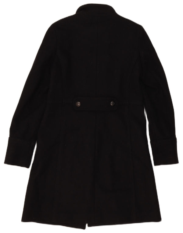 Massimo Dutti Abrigo Cruzado Mujer EU 36 XS Lana Negro