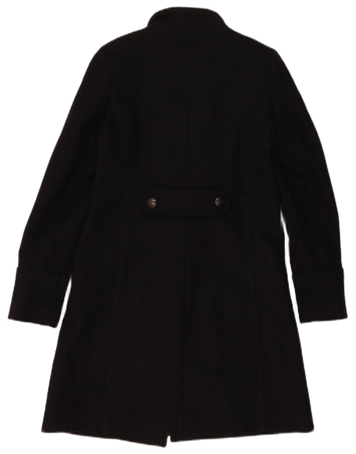 Massimo Dutti Abrigo Cruzado Mujer EU 36 XS Lana Negro