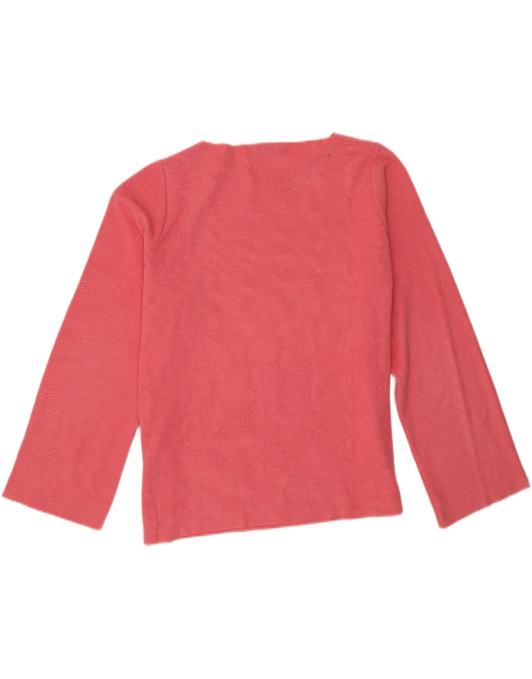 Zara Mujer Top Extragrande Manga Larga UK 46 Grande Algodón Rosa