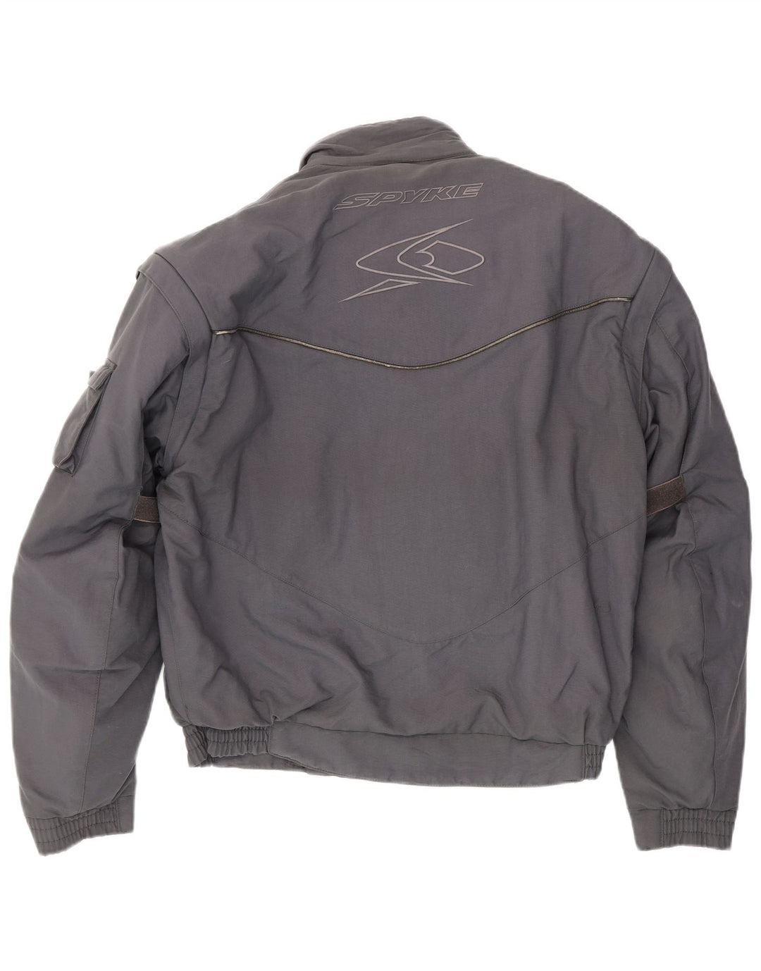 Spyke Chaqueta Racer para hombre UK 40 Grande Poliéster gris