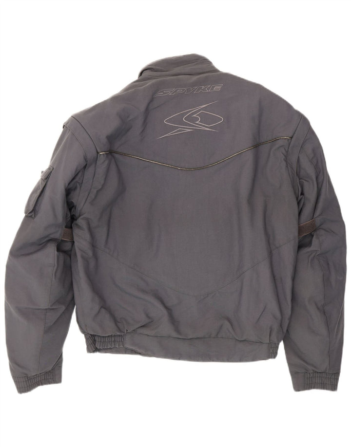 Spyke Chaqueta Racer para hombre UK 40 Grande Poliéster gris
