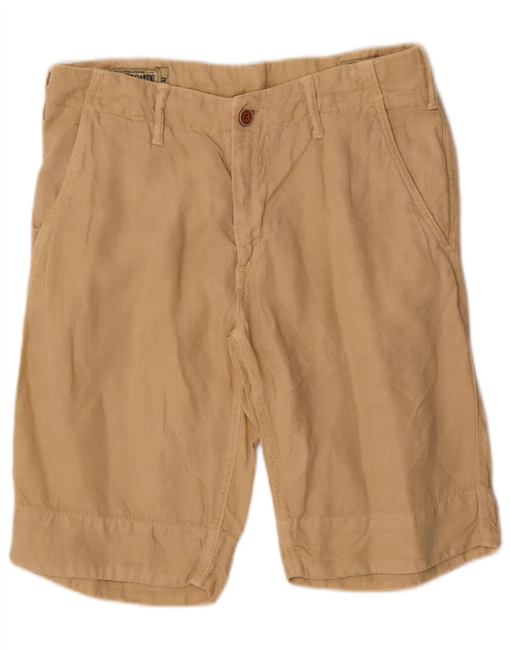 Marlboro Classics Pantalones cortos chinos para hombre W32 Algodón beige medio