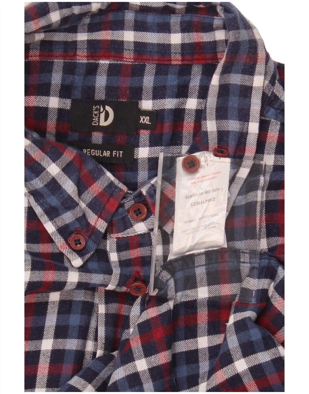 DACK'S Mens Regular Fit Shirt 2XL Multicoloured Check Cotton