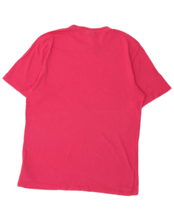 Umbro - Camiseta gráfica para hombre, talla grande, algodón rosa