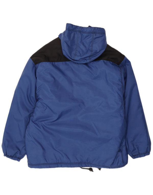 Jeronimo Chaqueta cortavientos con capucha para hombre UK 44 2XL Nylon color block azul