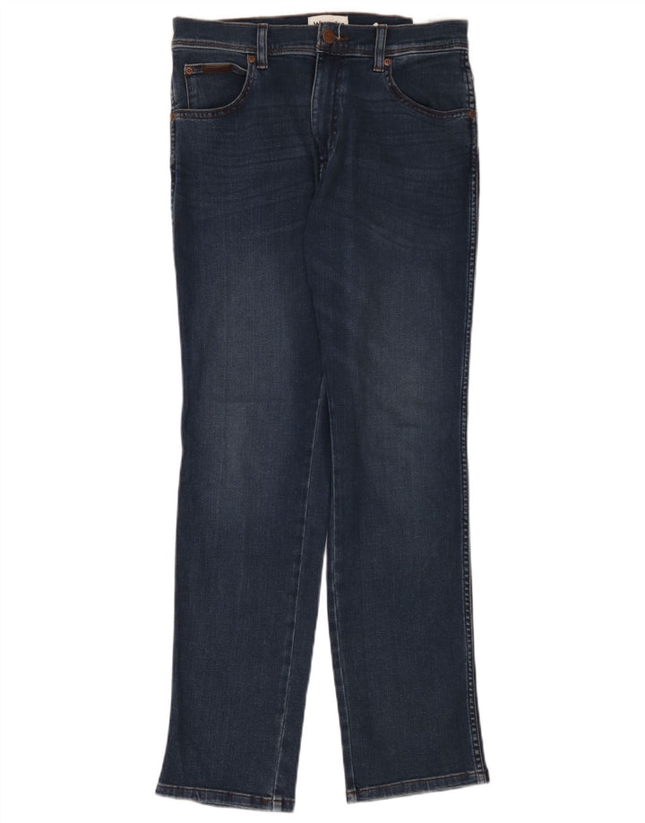 Vaqueros Wrangler Texas Slim para hombre W30 L30 Algodón azul marino