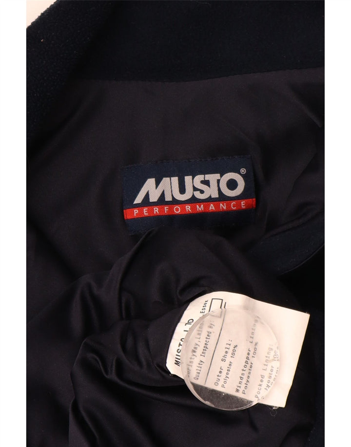 Musto Chaqueta polar para hombre UK 40 Large Poliéster azul marino