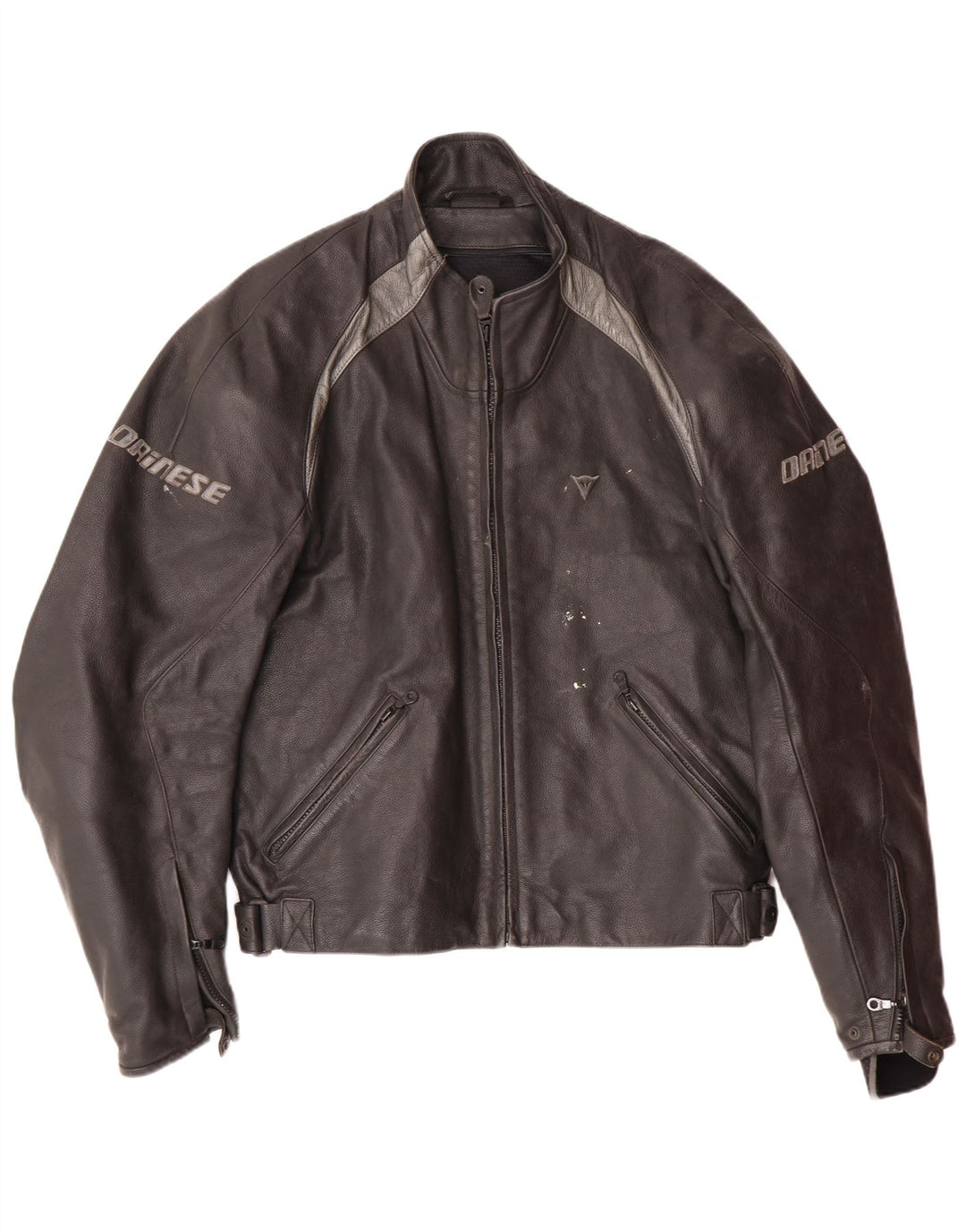 DAINESE Chaqueta Graphic Racer para hombre Talla 54 Grande Cuero color block negro