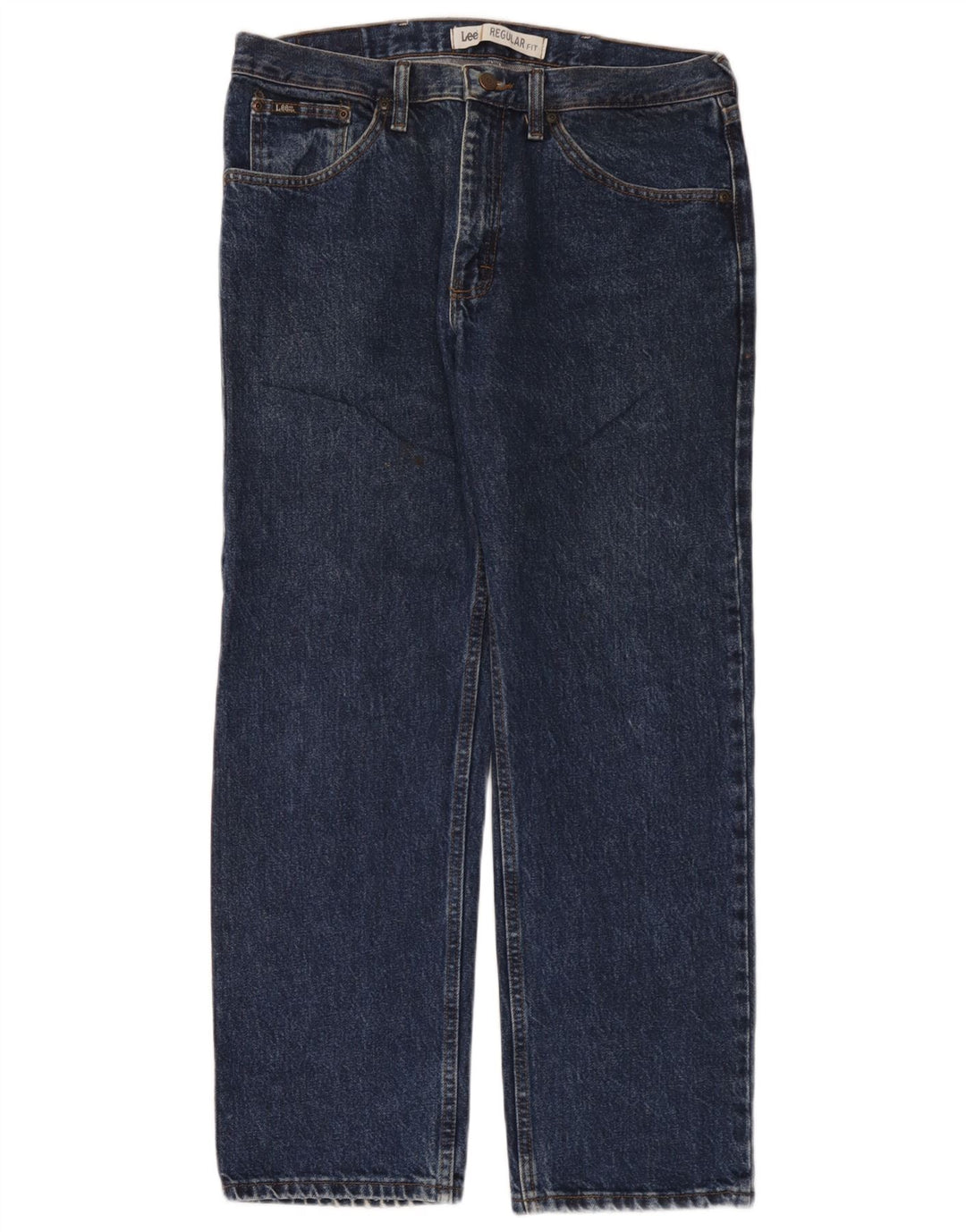 Vaqueros rectos de corte regular para hombre Lee W34 L29 Algodón azul marino