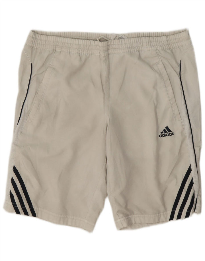Adidas Mens Clima 365 Sport Shorts Pequeño Blanco Poliéster