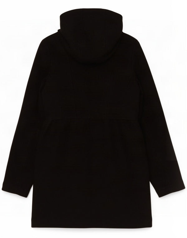 Zara Abrigo con capucha Trafaluc para mujer ES 44 Mediano Lana negra