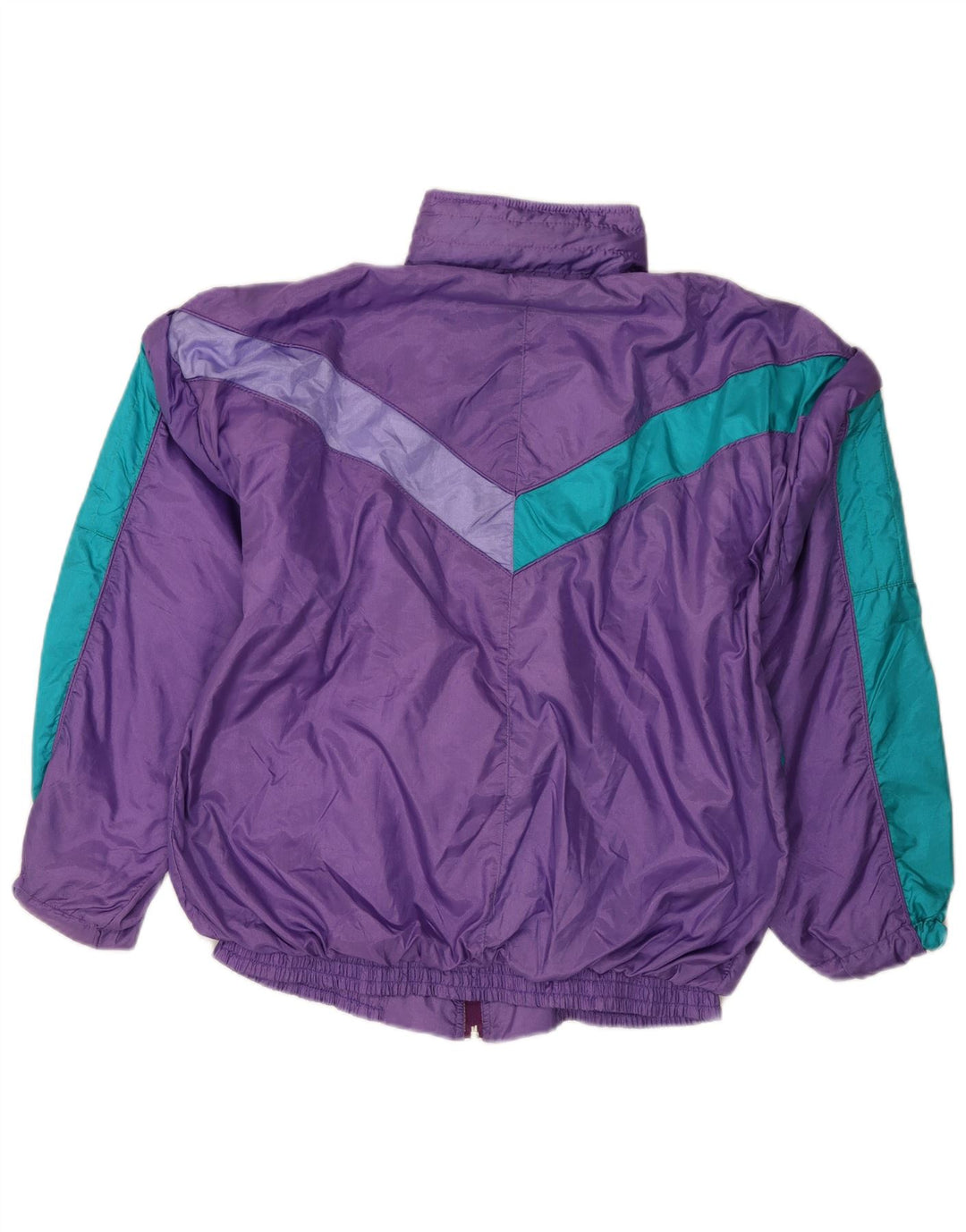 Vintage mujer chándal completo Reino Unido 14 bloque de color púrpura medio