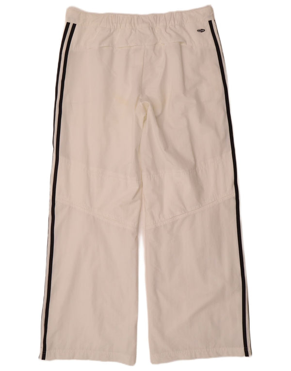Adidas Mujer Climacool Pantalón Ancho Traje UK 18 XL W36 L32 Blanco