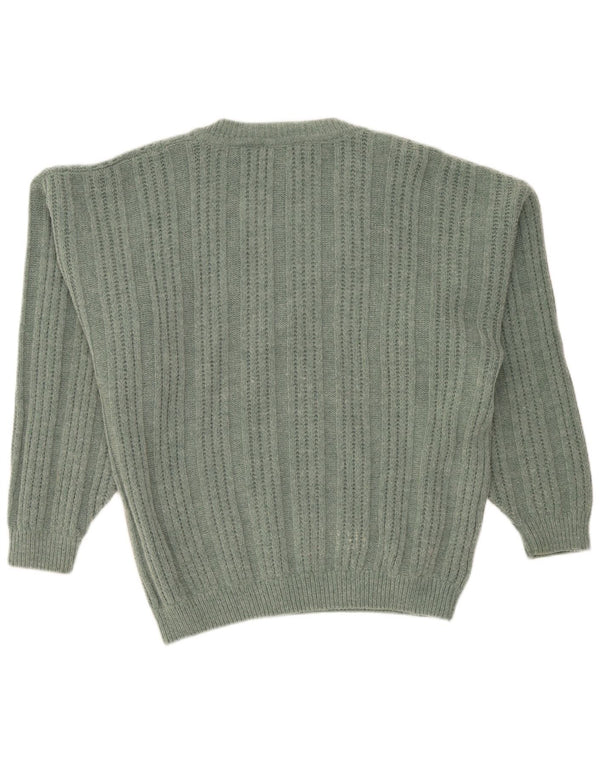 Xavier Hombre Jersey Con Cuello En V Jersey XL Lana Verde