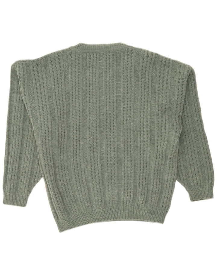 Xavier Hombre Jersey Con Cuello En V Jersey XL Lana Verde