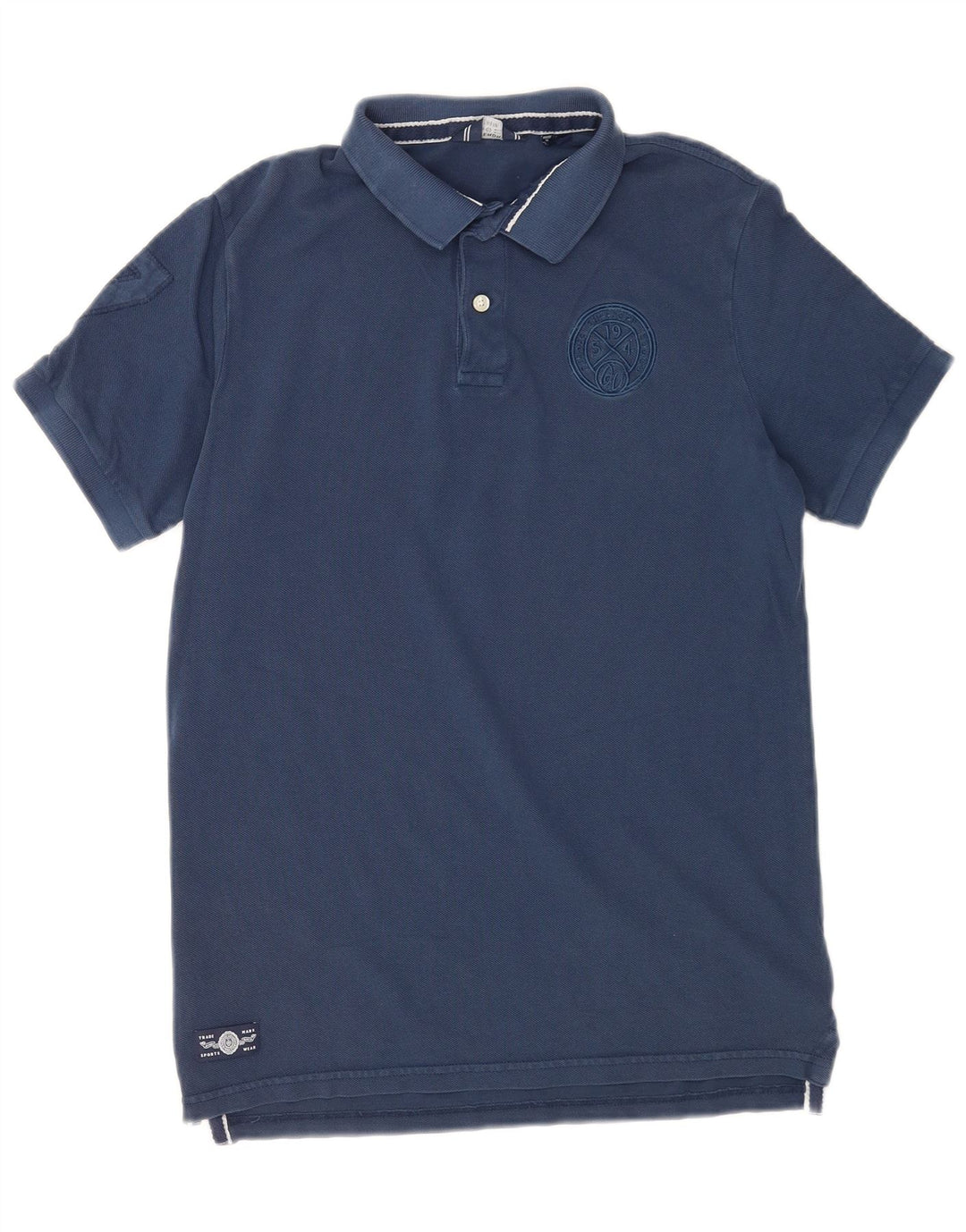 Polo Superdry para hombre de algodón azul marino medio
