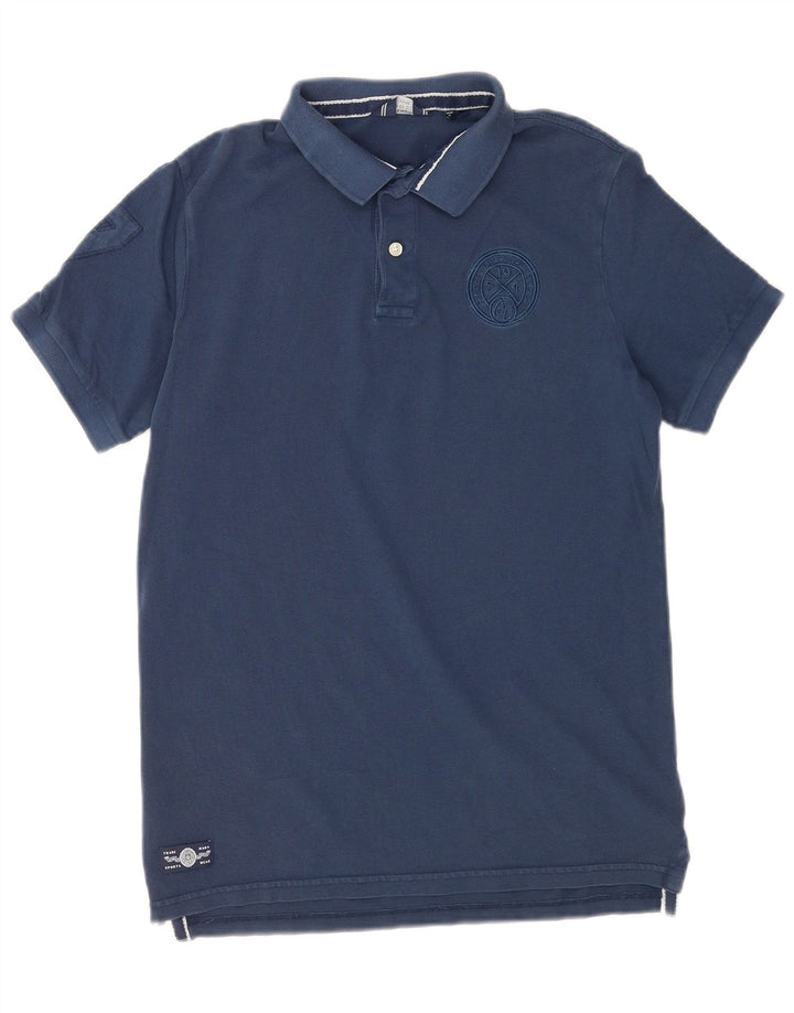 Polo Superdry para hombre de algodón azul marino medio