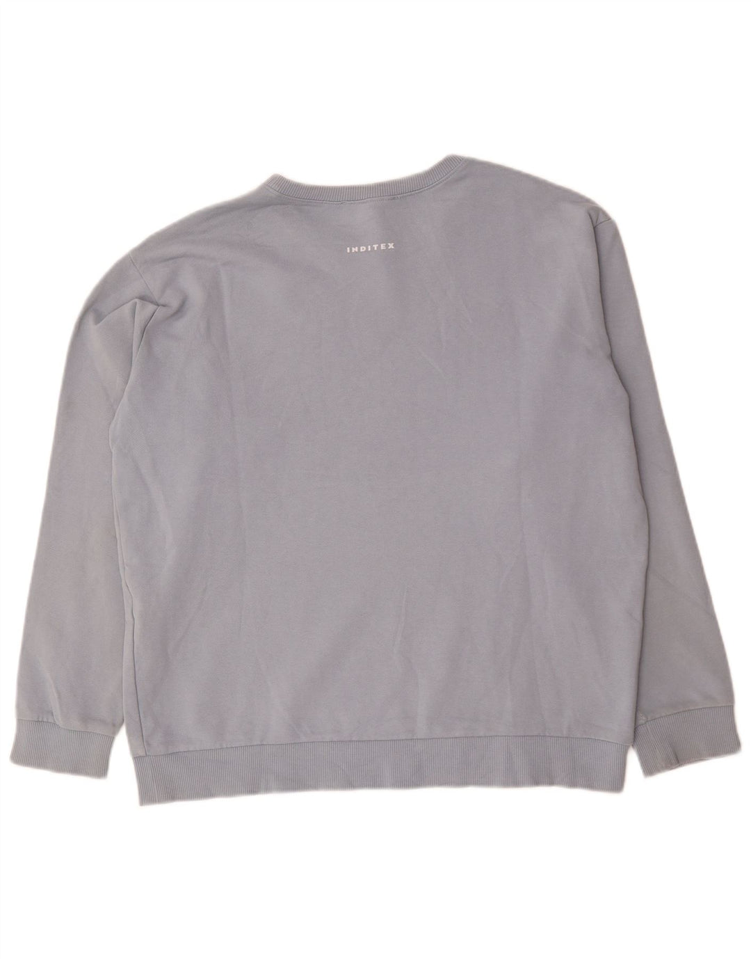 Zara Hombre Sudadera Jumper XL Azul Algodón