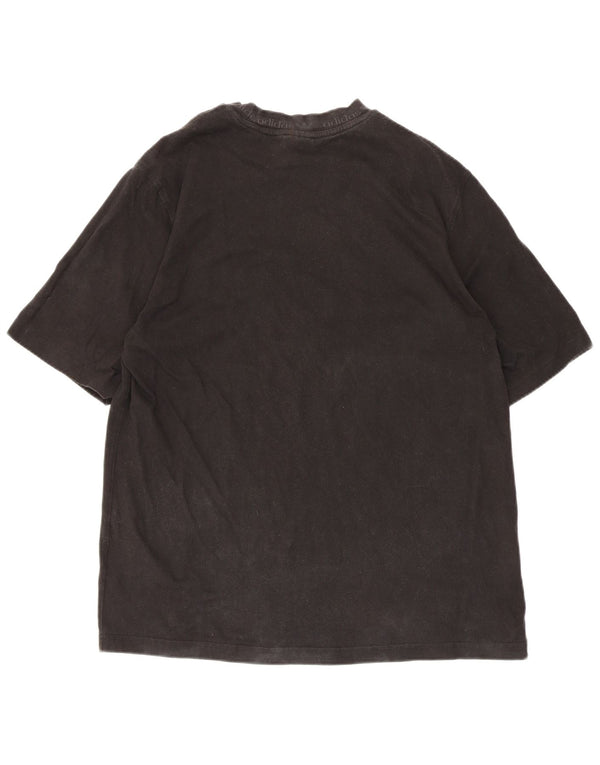 Adidas - Camiseta gráfica para hombre, talla mediana, algodón negro