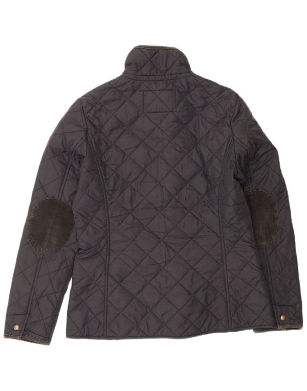 JOULES Chaqueta acolchada para mujer UK 12 Mediana Poliamida negra