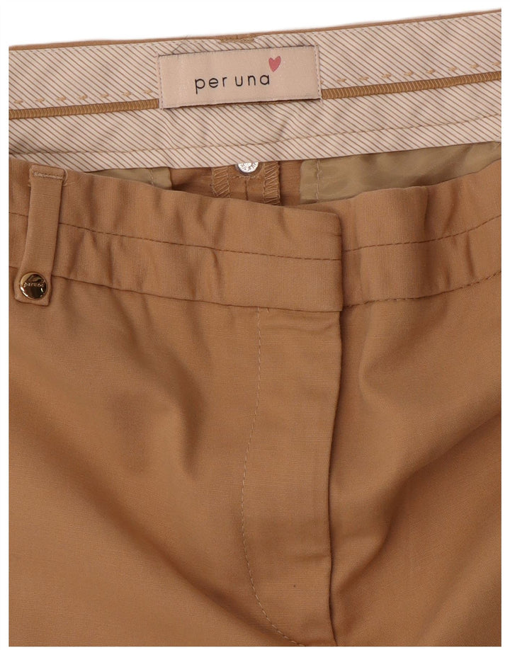 PER UNA Pantalones cortos ajustados para mujer W28 L25 Beige