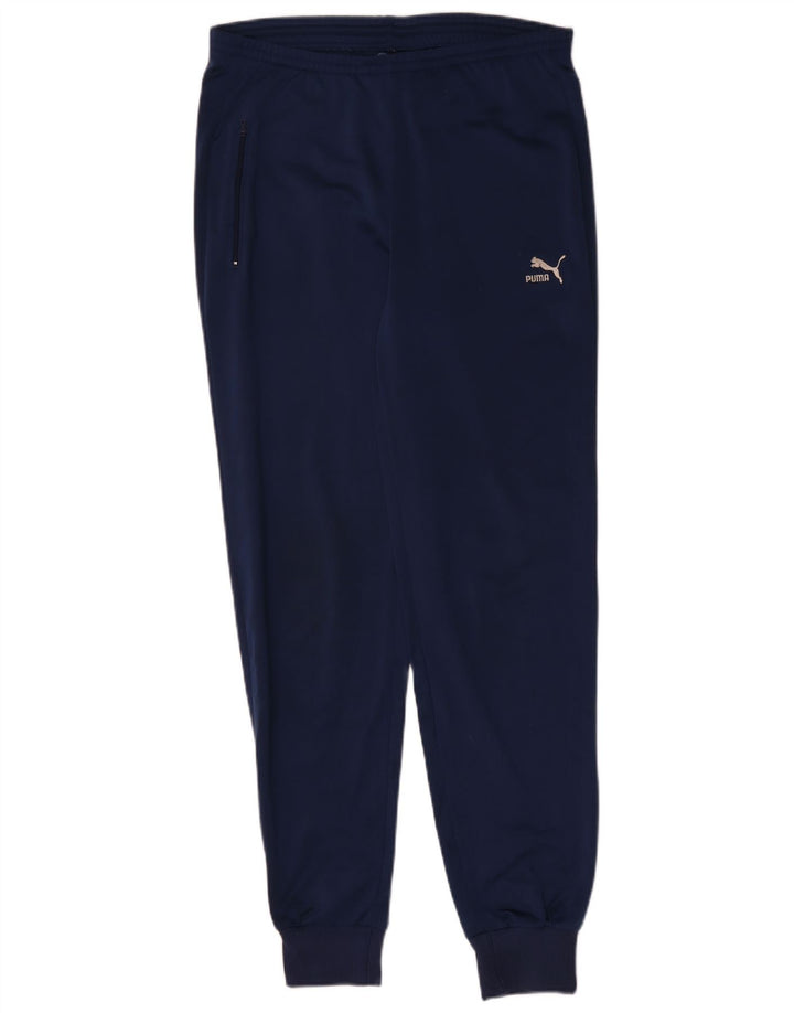 PUMA Pantalones de chándal para mujer Joggers UK 4 XS Azul Poliéster
