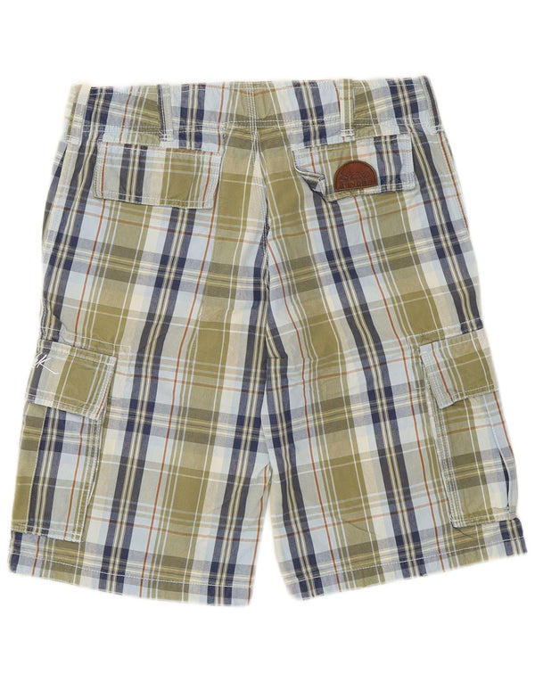 Pantalones cortos tipo cargo Sundek para hombre W32 Algodón a cuadros caqui mediano