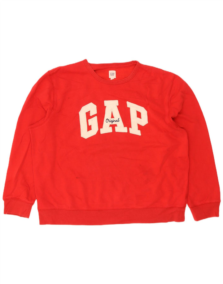 Gap Sudadera Gráfica para Hombre Jersey 2XL Algodón Rojo