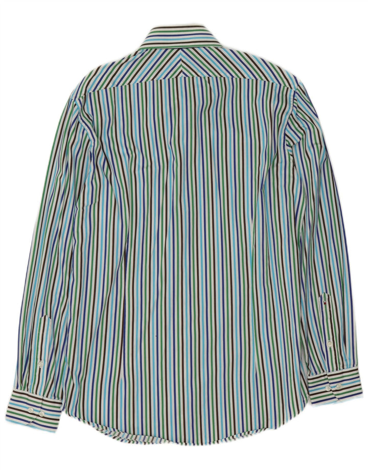 Tommy Hilfiger Camisa ajustada para hombre Talla 39 15 1/2 Mediana Multicolor