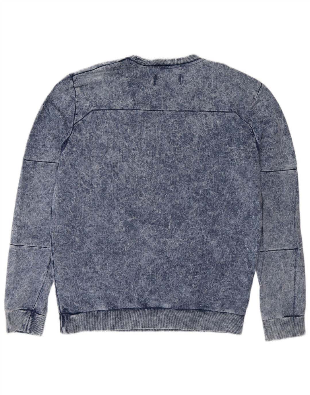 Calvin Klein Jeans Hombre Sudadera Gráfica Jumper Algodón Azul Medio