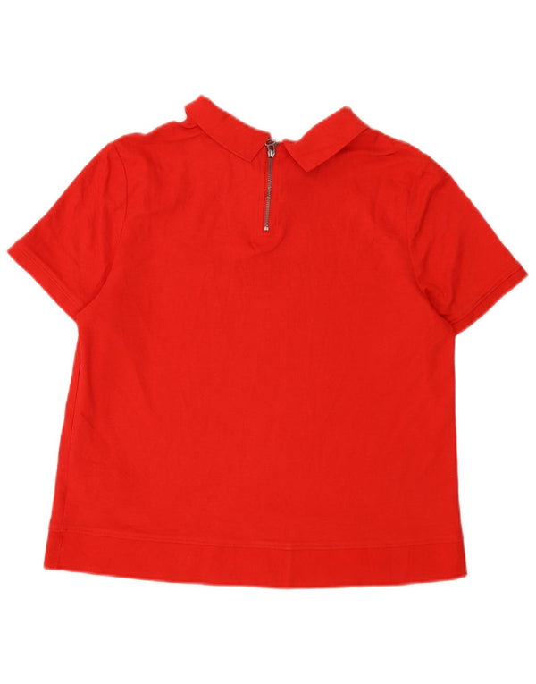 Tommy Hilfiger Polo gráfico para mujer UK 40 Grande Algodón rojo
