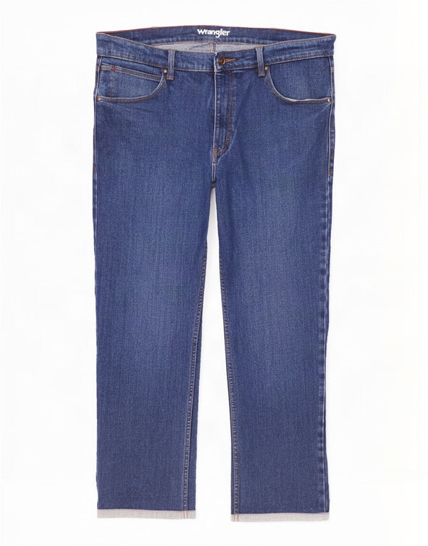Wrangler Vaqueros Rectos Regulares Auténticos Para Hombre W38 L30 Algodón Azul