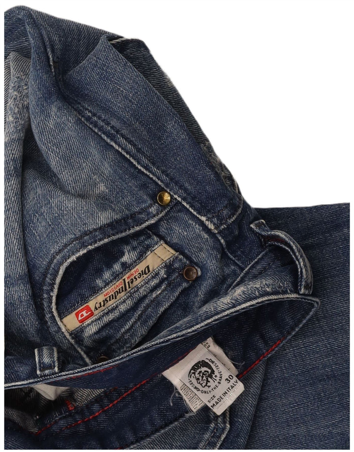 DIESEL Vaqueros rectos desgastados para hombre W30 L31 Algodón azul