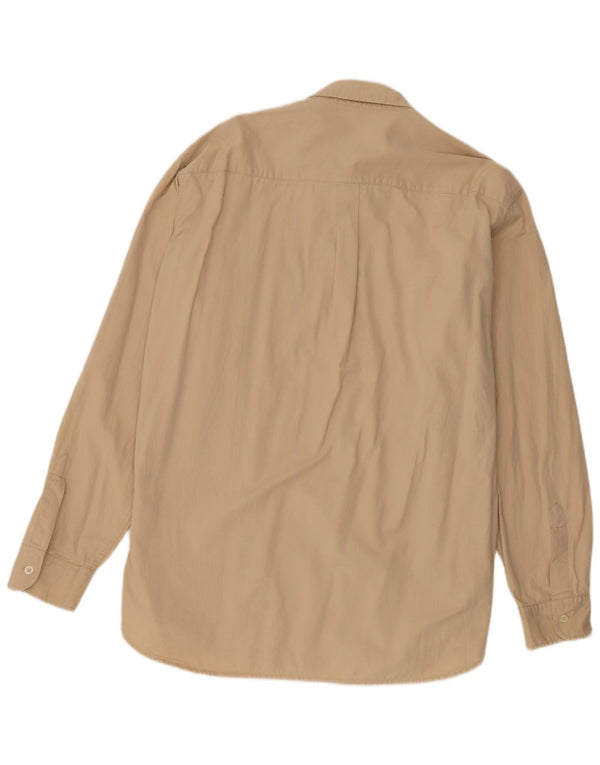 Camisa Carrera Hombre 2XL Algodón Beige