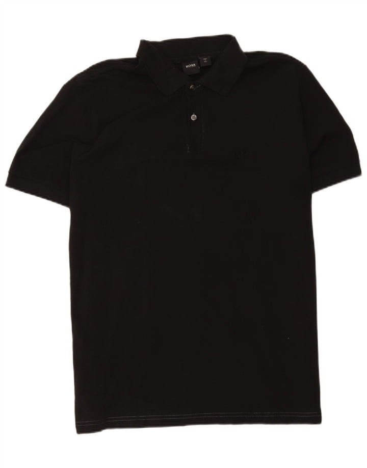 Hugo Boss - Polo para hombre, talla grande, color negro