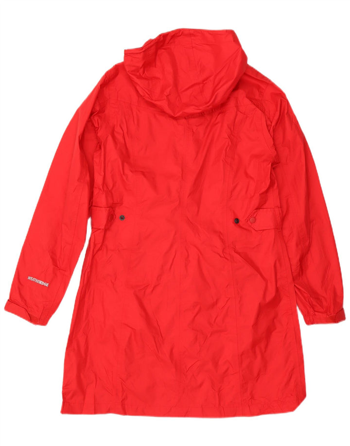Eddie Bauer Chubasquero con capucha para mujer UK 40 Medium Red Nylon