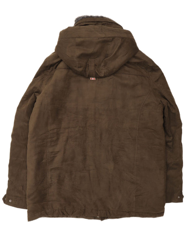 Redpoint Parka con capucha para hombre UK 46 3XL Marrón Poliéster